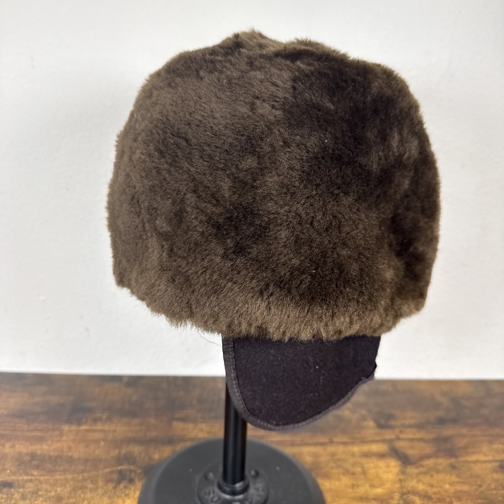Biltmore Canadian Sheared Beaver Fur Trapper Hat Vintage Camel Mens M/L 7